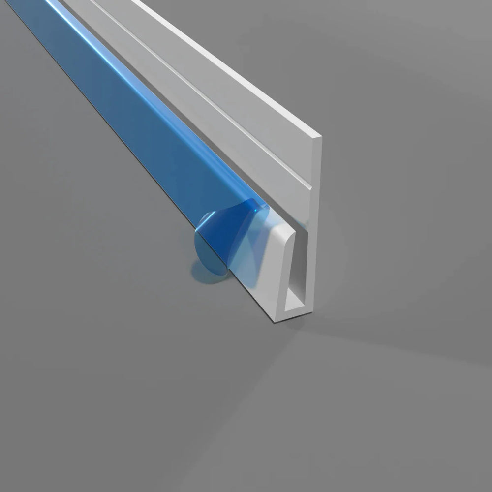 Profilé de bordure en PVC blanc - Protection et esthétique