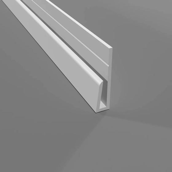 Profil de bord en PVC Blanc