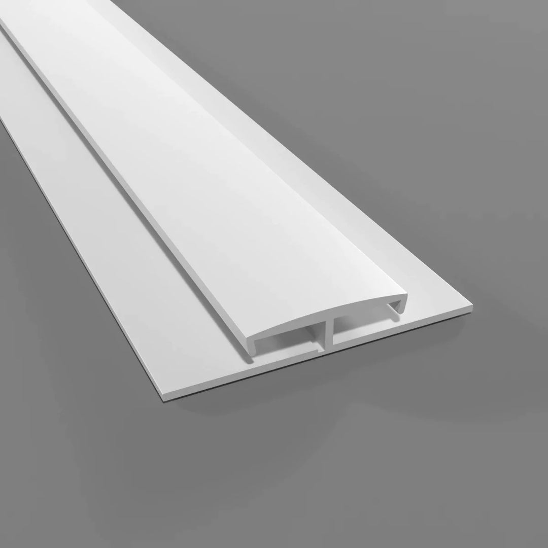 Profil de séparation en H - Monobloc PVC blanc