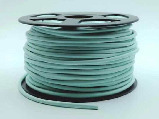 Bobine de tige de soudure vert pastel, longueur 50m, conçue pour des applications de soudage légères et de haute qualité.